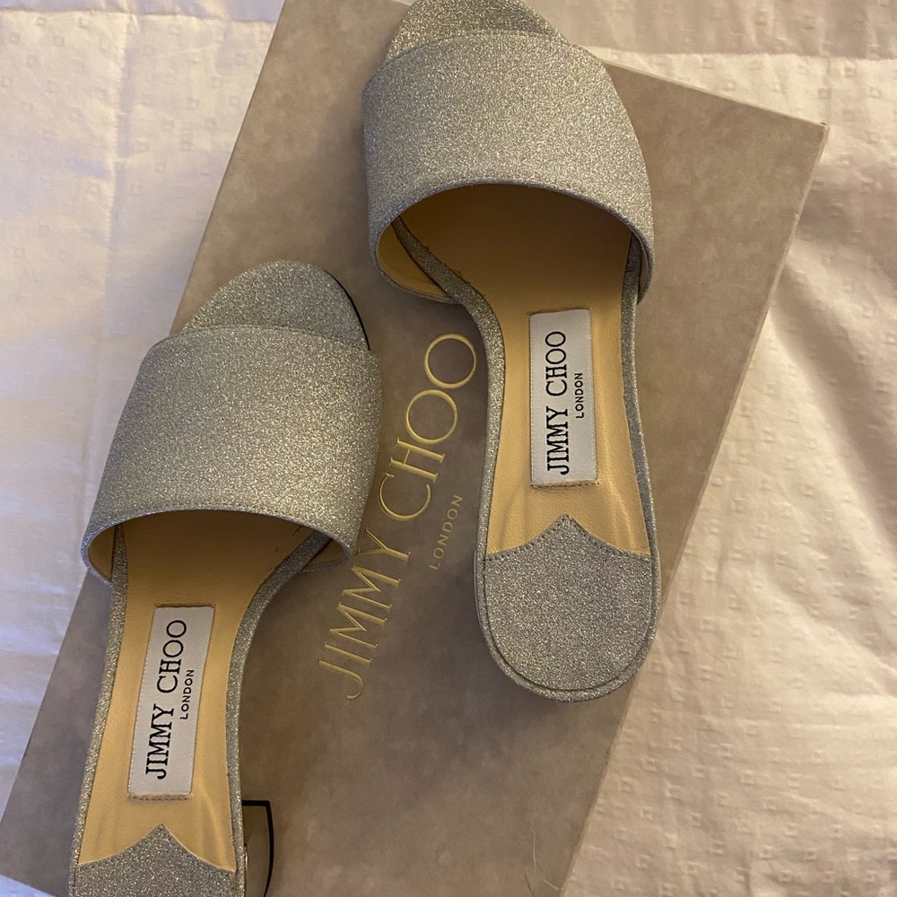 Jimmy Choo slip on sandal